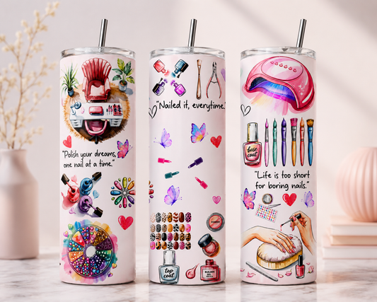 Tumbler Tecnica de uñaa