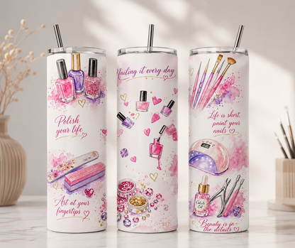 Tumbler Tecnica de uñaa