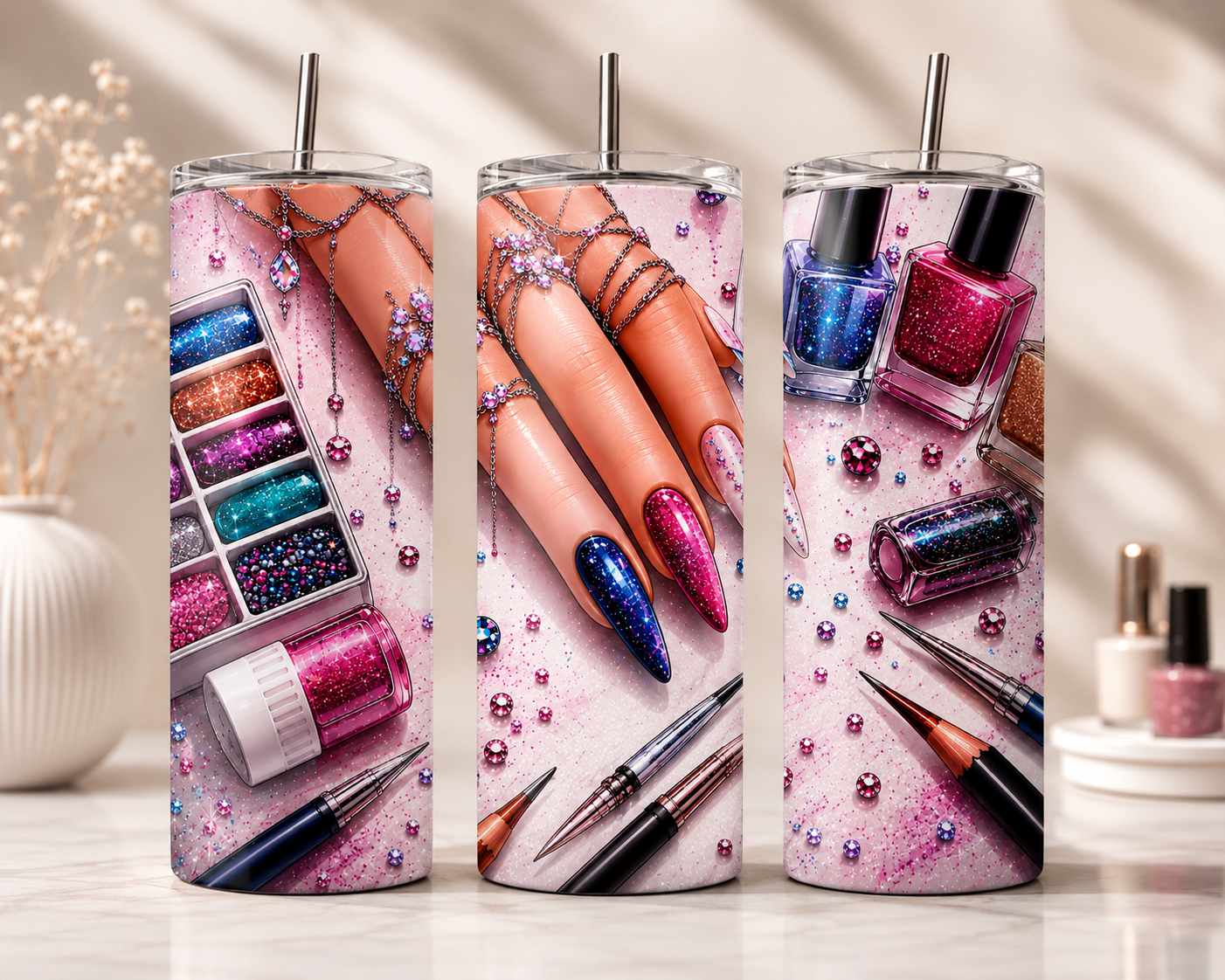 Tumbler Tecnica de uñaa