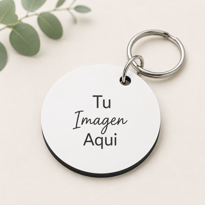 Llavero en madera MDF personalizado