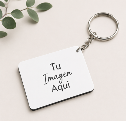 Llavero en madera MDF personalizado